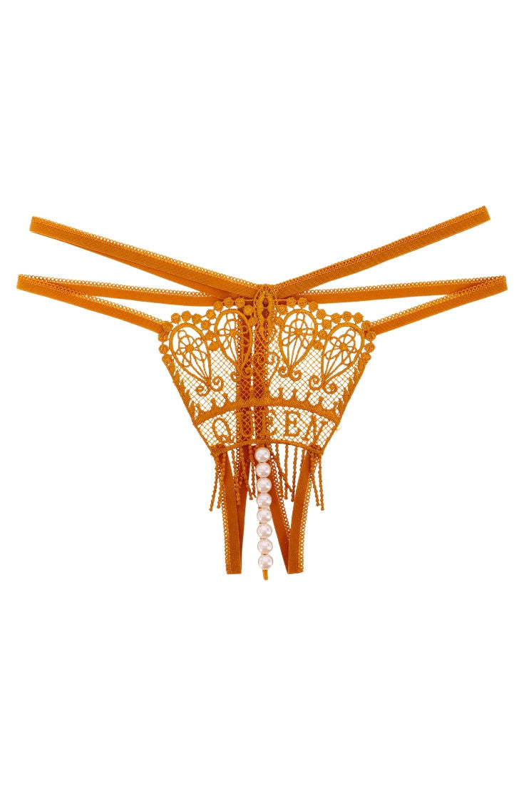 Chiloti tanga, Queen, margele, NO525, S-M, Maro