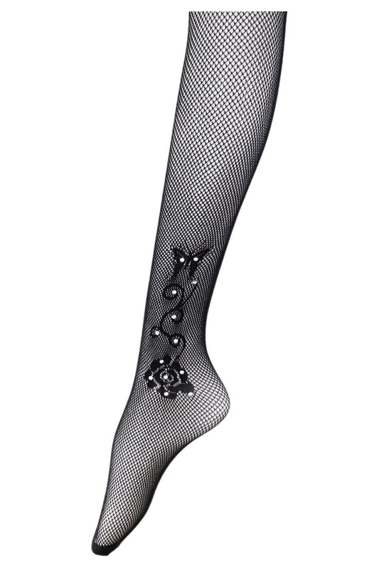 Ciorapi sexy din plasa, Pantyhose, NO-A5115, One Size INTL, Negru
