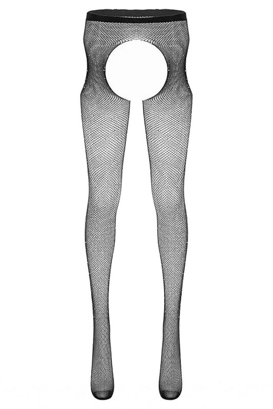 Ciorapi sexy din plasa, Pantyhose, strasuri, NO2023, One Size INTL, Negru