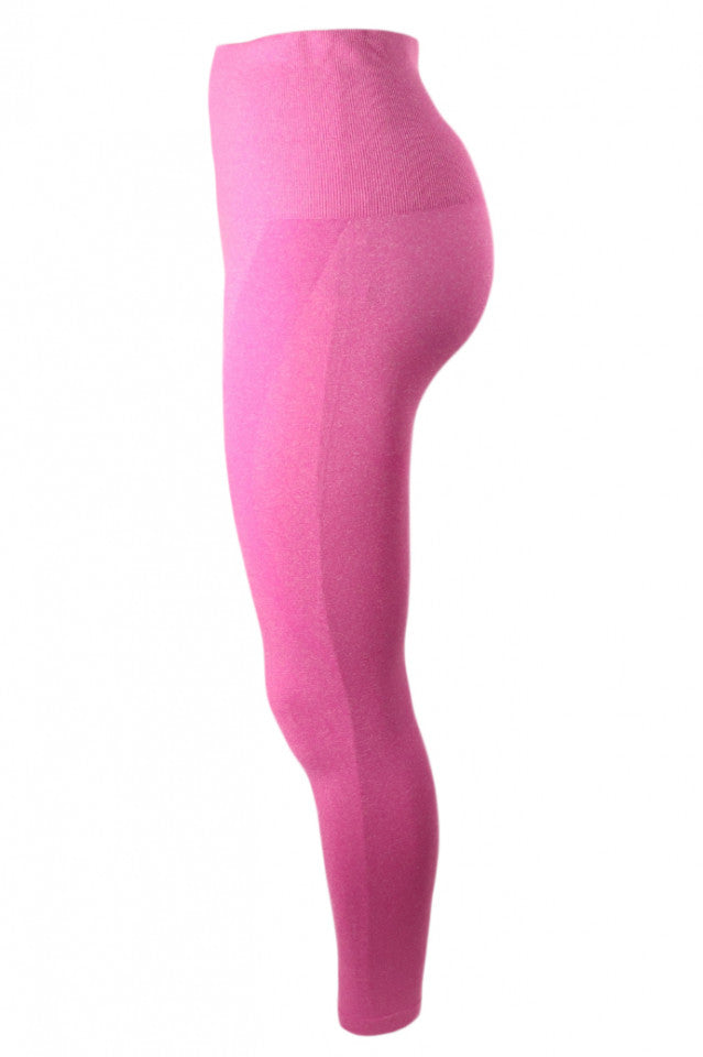 Colanti dama, fitness, talie inalta, NO1078, S, Roz