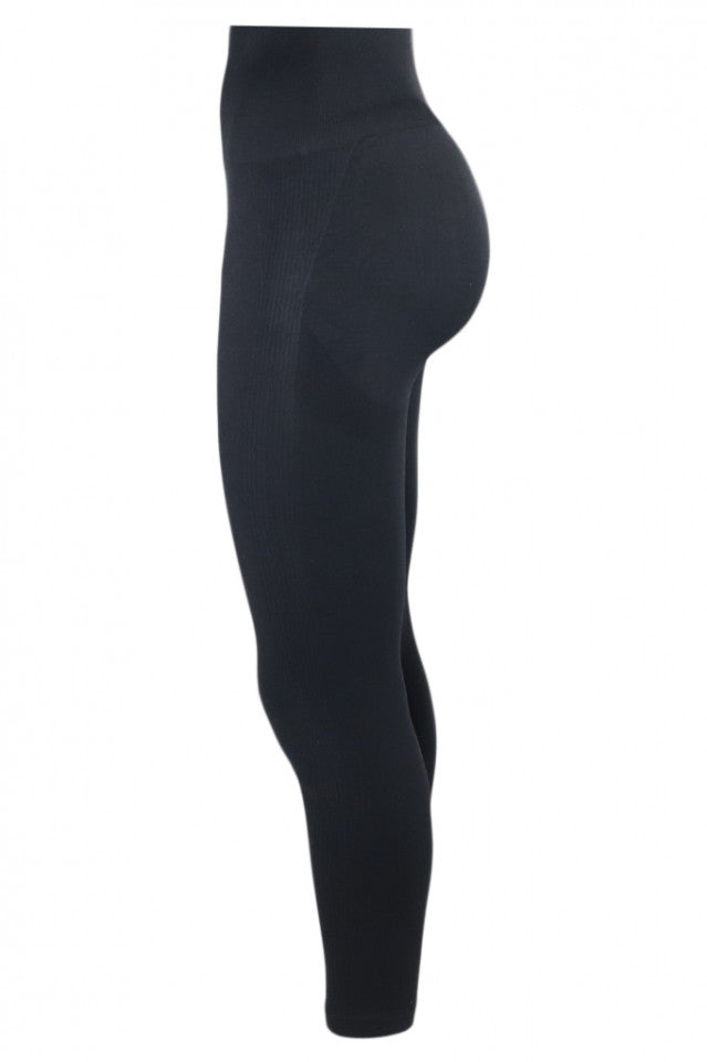 Colanti dama, fitness, talie inalta, NO7063, S, Negru