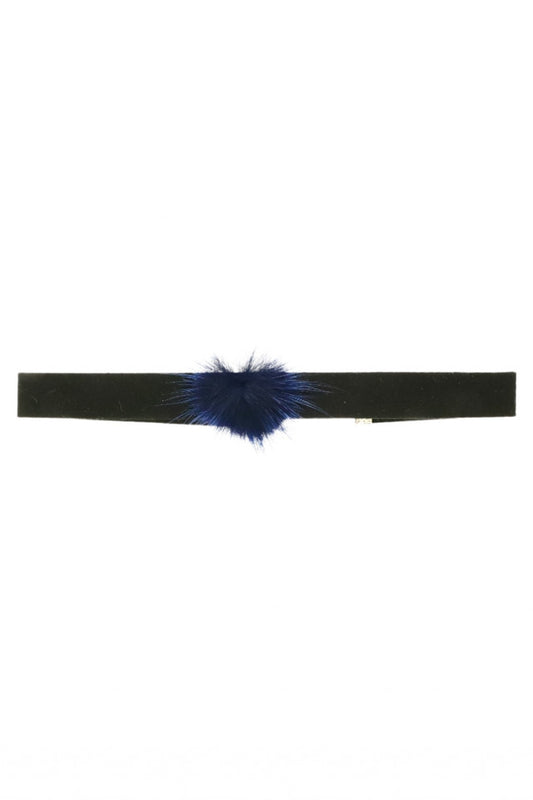Colier Choker, ciucur, NO432, 30 cm, Negru