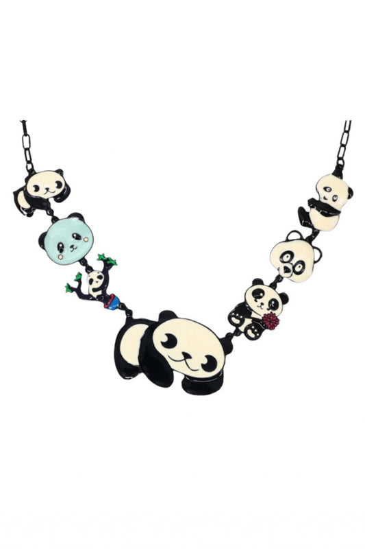 Colier, Panda, NO935, Lungime 50 cm, Multicolor