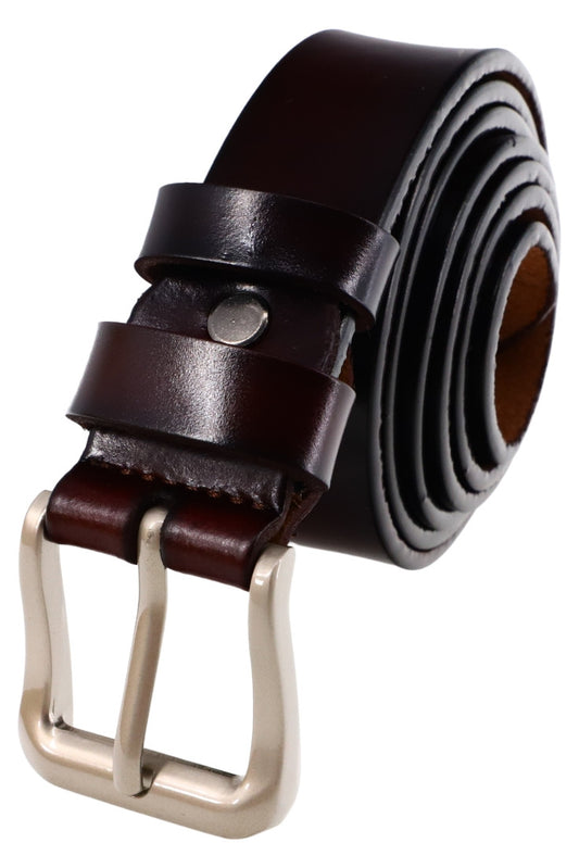 Curea dama, piele, NO536, 3 x 115 cm, Visiniu
