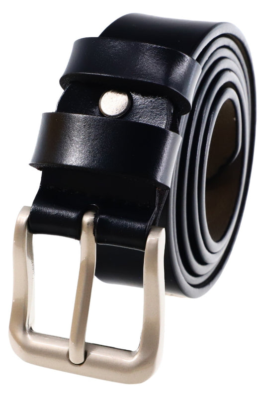 Curea dama, piele, NO536, 3 x 118 cm, Negru