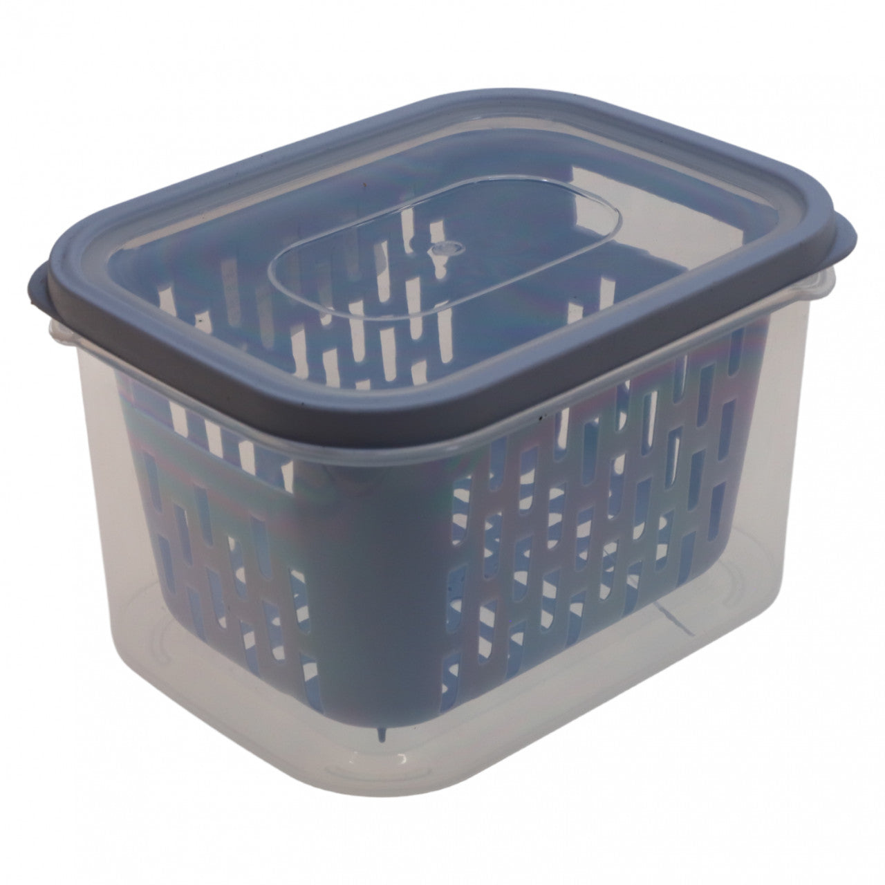 Cutie depozitare frigider cu strecuratoare, NO5115, 1.6 L, Bleu
