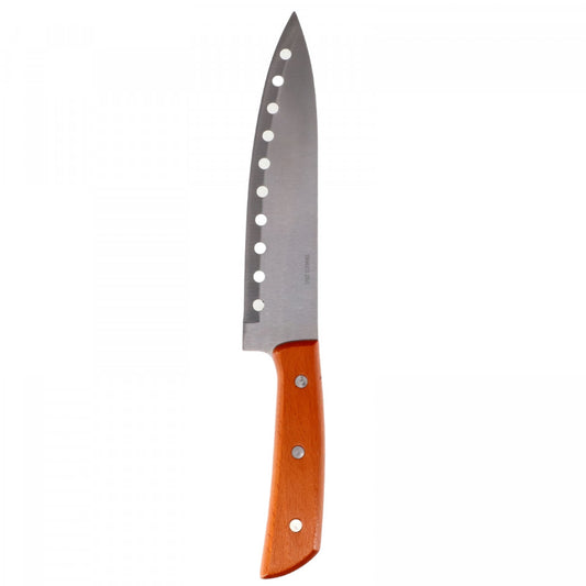 Cutit cu maner din lemn, NO676, 151g, 31.5 cm, Argintiu