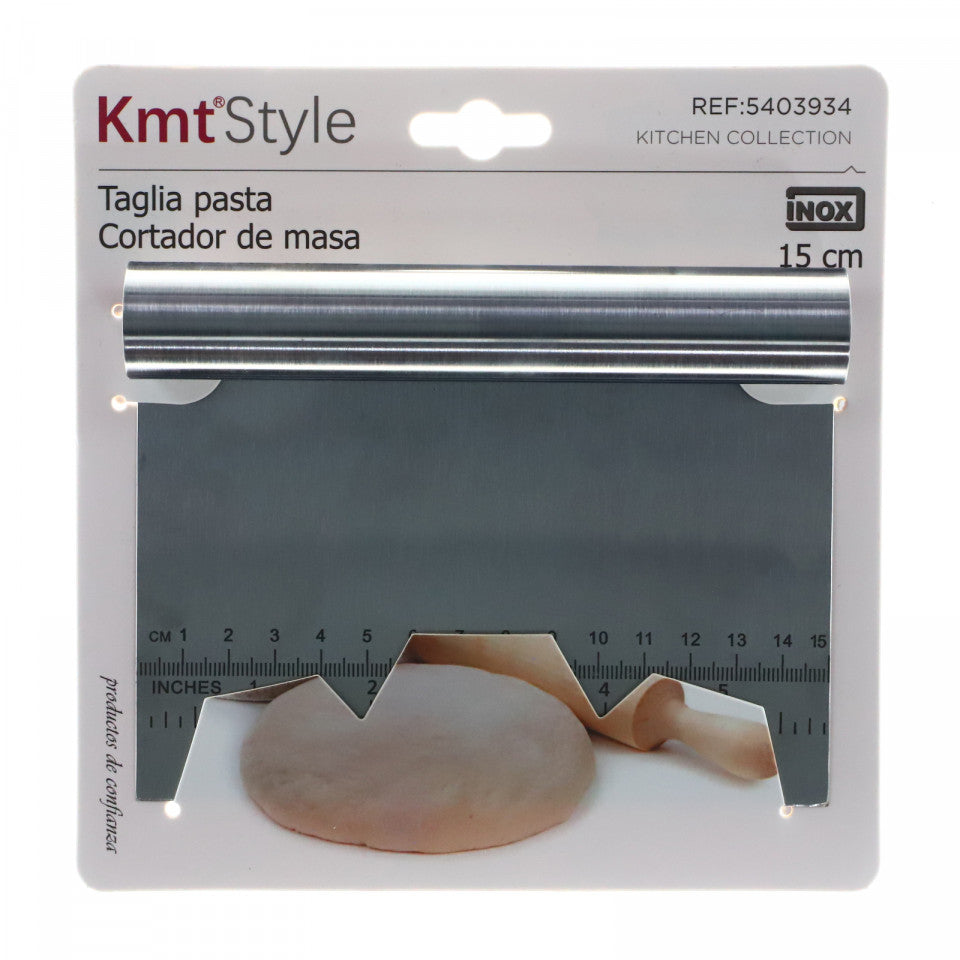 Cutit pentru aluat, gradat, din Inox, 15 cm