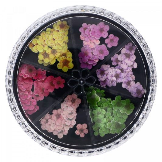 Decor pentru unghii, Flori din lemn, NO002, Multicolor