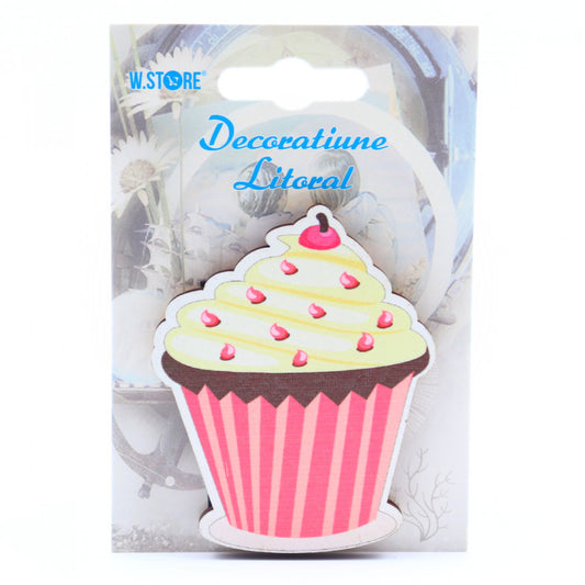 Decoratiune cu magnet, Prajitura cu ciocolata alba si cirese