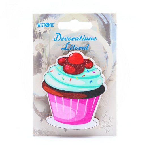 Decoratiune cu magnet, Prajitura cu fistic si cirese