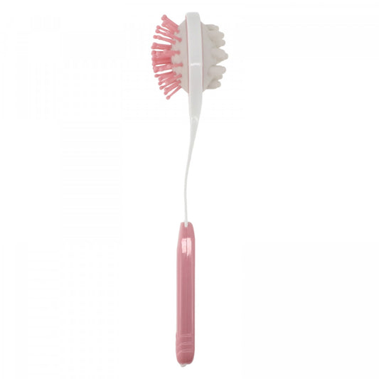 Dispozitiv pentru masaj corp, Extensibil, 2 fete, ABS, 7 x 37/43 cm, Roz