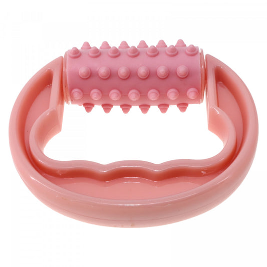 Dispozitiv pentru masaj cu rola, Efect anticelulitic, PVC, 11.7 x 10 cm, Roz