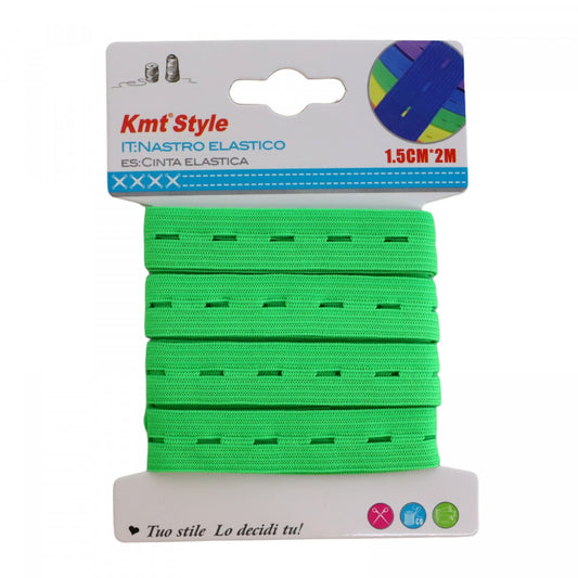 Elastic de croitorie, NO649, 1.5 cm x 2 m, Verde