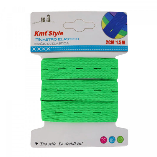 Elastic de croitorie, NO790, 2 cm x 1.5 m, Verde