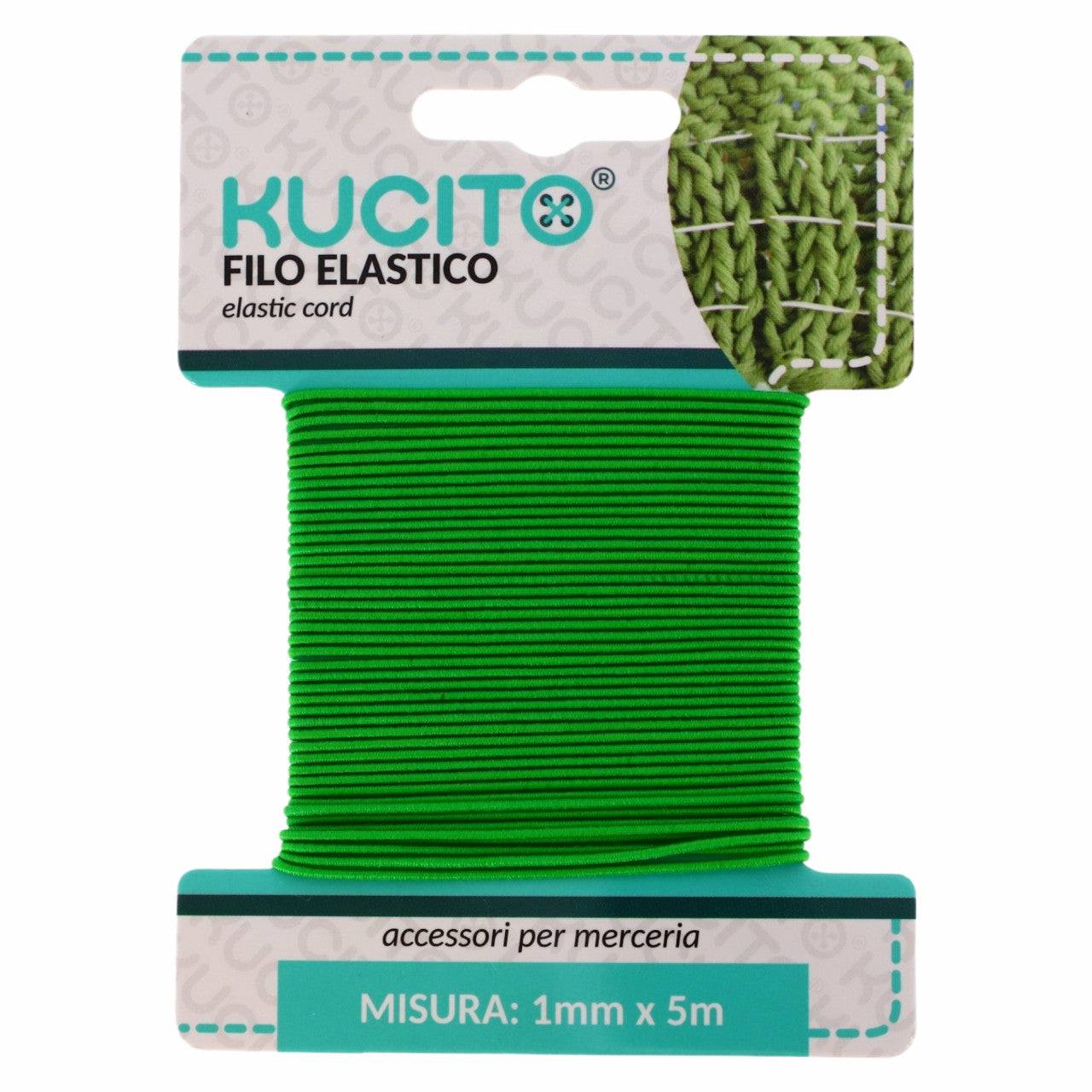 Elastic, NO6774, 1 mm x 5 M, Verde