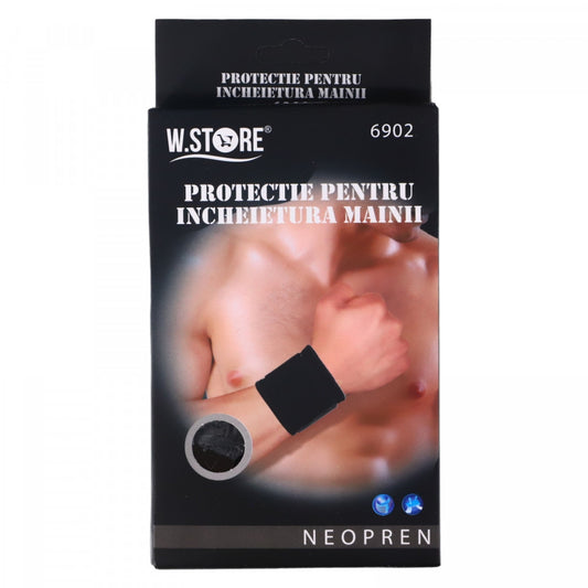 Fasa elastica pentru incheietura mainii, Neopren, NO6902, Marime universala, Negru