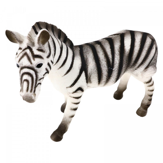 Ficurina Zebra, material moale, NO1134, 30 cm, Alb/Negru