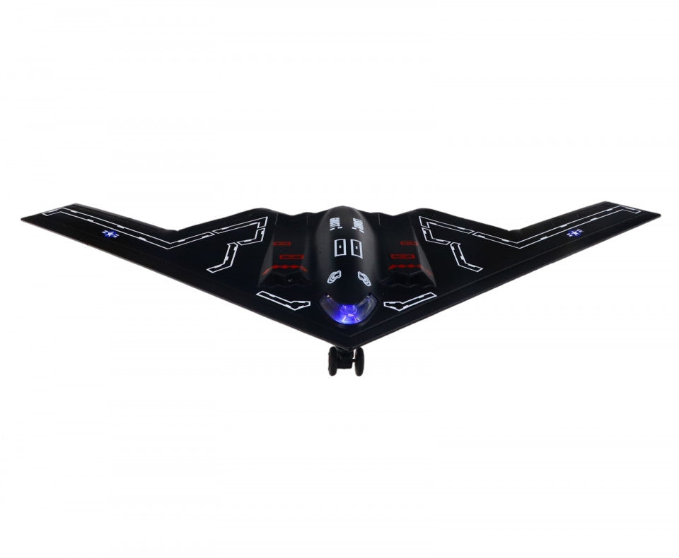 Figurina, Avion de vanatoare, Bombardier invizibil, NO4539, 27 cm, Negru