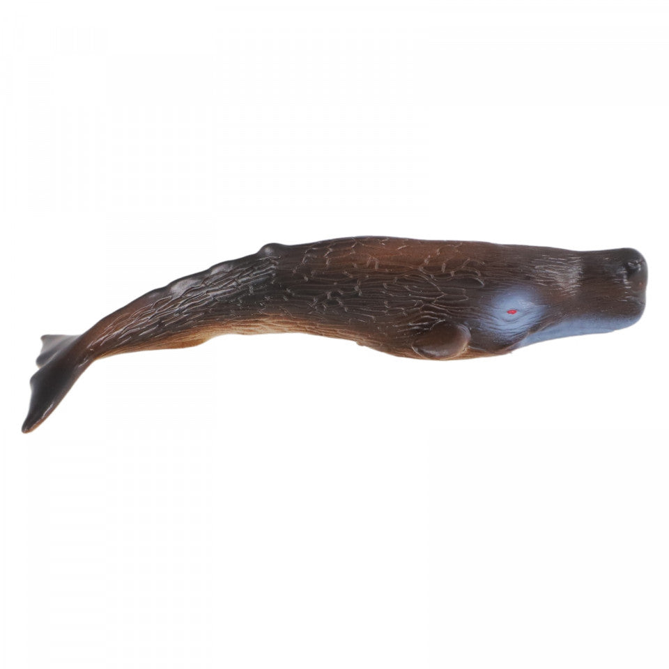 Figurina, Balena Casalot, material moale, 20 cm, Gri