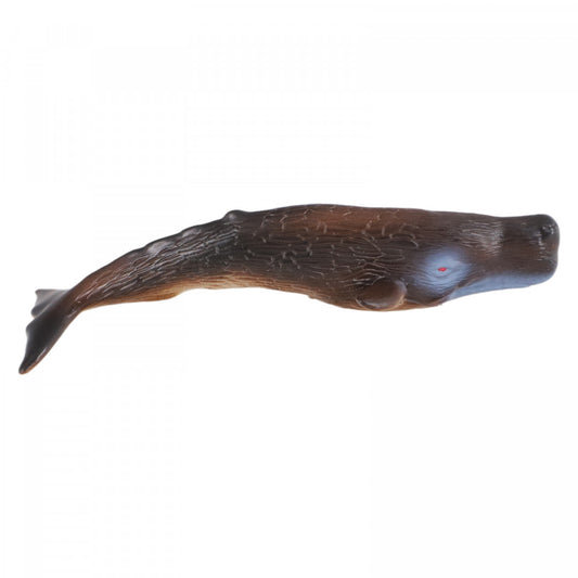 Figurina, Balena Casalot, material moale, 20 cm, Gri