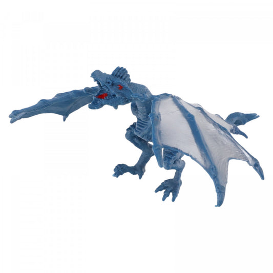Figurina, Dragonul de argint, 25 cm, Multicolor