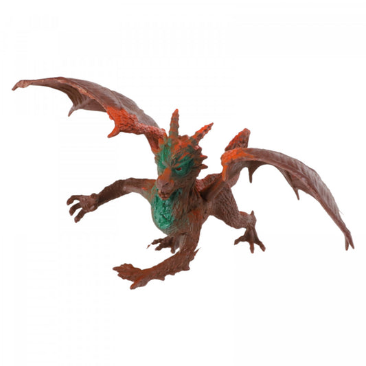 Figurina, Dragonul de pamant, 17 cm, Maro