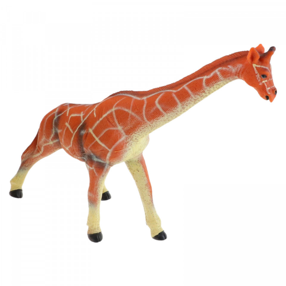 Figurina Girafa, material moale, NO1110, 40 cm, Maro