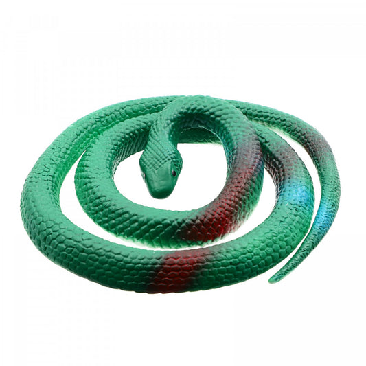 Figurina, Sarpe de jucarie, imitatie real, Verde inchis, 80 cm