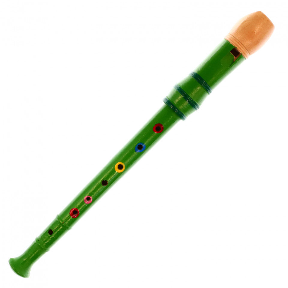 Fluier din lemn, 31.8 cm, Verde