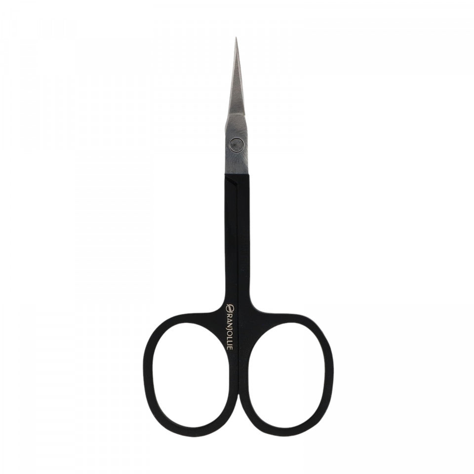 Forfecuta profesionala dreapta, pentru cuticule, manichiura, Oranjollie, 9 cm, Negru