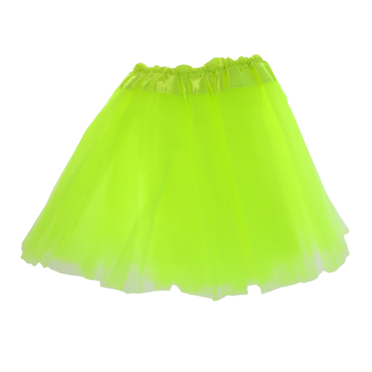 Fusta tutu pentru fetite, 3 straturi tul, NO3322, 25 cm, Verde