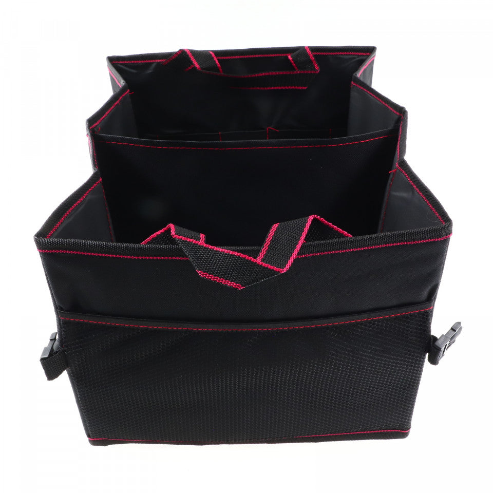 Geanta organizator auto pentru portbagaj, pliabil, Negru, 31 x 37.5 x 25 cm