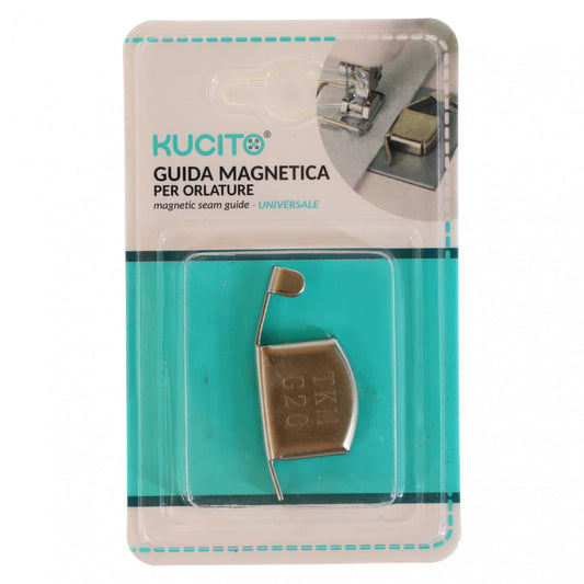 Ghidaj magnetic, limitator pentru masina de cusut, NO518, 2.2 x 5.3 cm, Argintiu