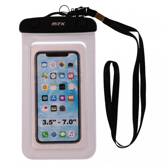 Husa telefon Subacvatica Waterproof, impermeabila pentru telefon mobil, 8.89 x 17.78 cm, Transparent