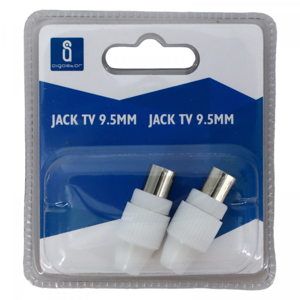 Jack TV, NO54, 9.5 mm, Alb