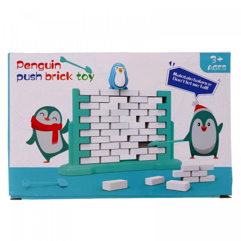 Joc arcade, Nu lasa pinguinul sa cada, NO422, 3 ani, 44 piese, Multicolor