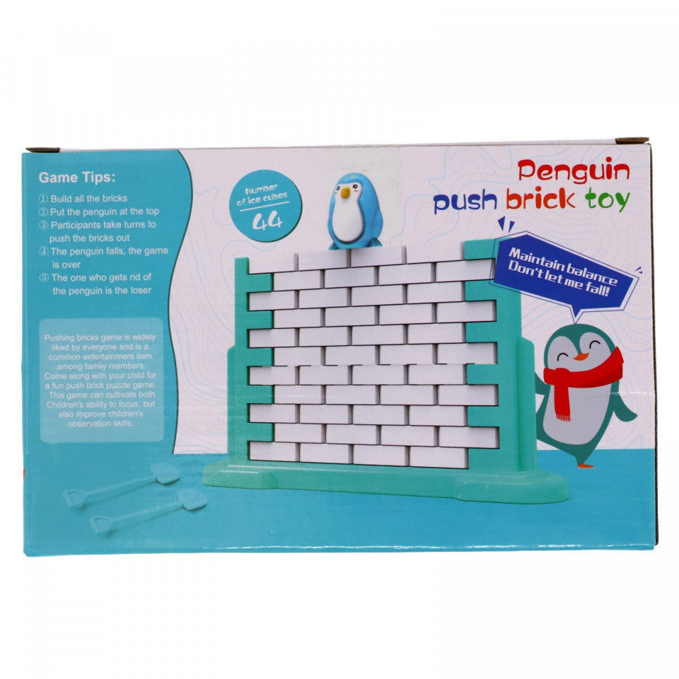 Joc arcade, Nu lasa pinguinul sa cada, NO422, 3 ani, 44 piese, Multicolor
