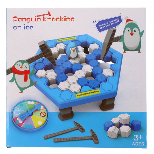 Joc arcade, Nu lasa pinguinul sa cada, NO425, 3 ani, 55 piese, Multicolor