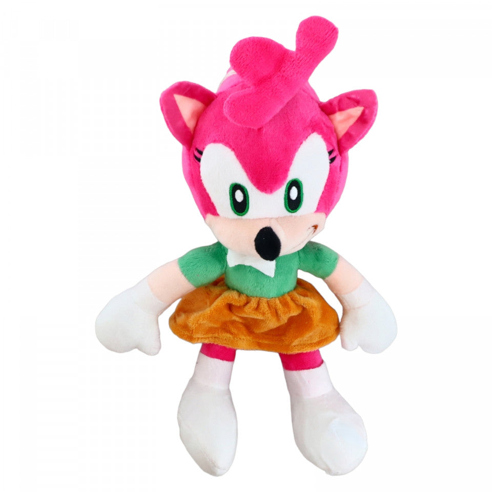 Jucarie de plus Sonic Amy, NO432, 17 cm, Multicolor