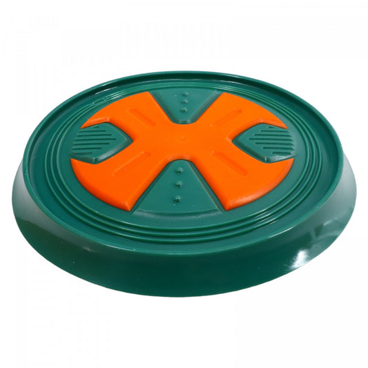 Jucarie frisbee pentru caini, cauciuc, NO475, 20 cm, Verde