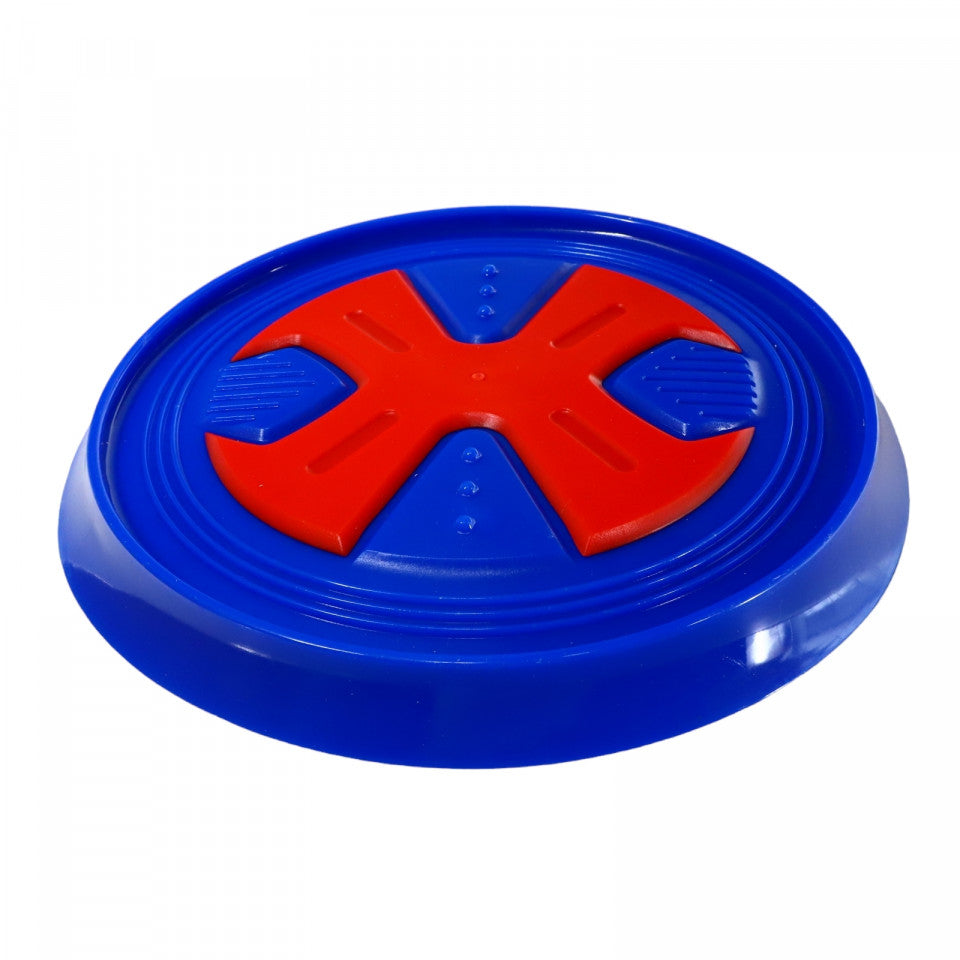 Jucarie frisbee pentru caini, cauciuc, NO476, 20 cm, Albastru