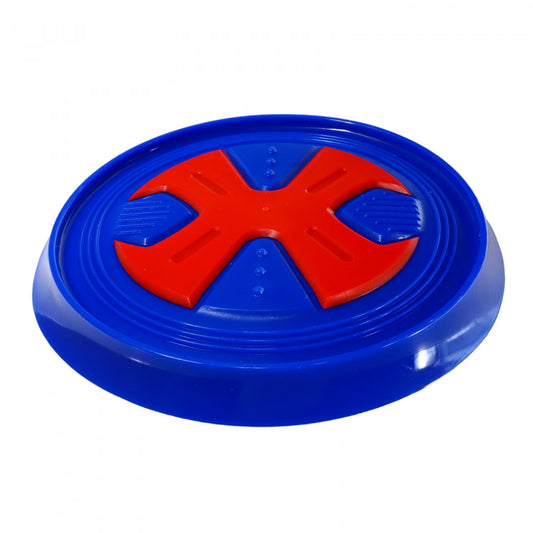 Jucarie frisbee pentru caini, cauciuc, NO476, 20 cm, Albastru