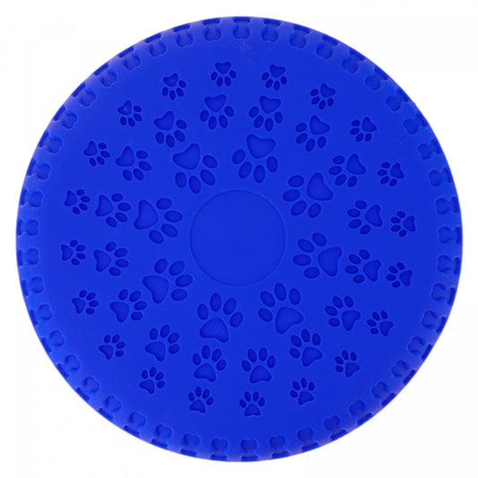 Jucarie frisbee pentru caini, cauciuc, NO589, 23 cm, Albastru