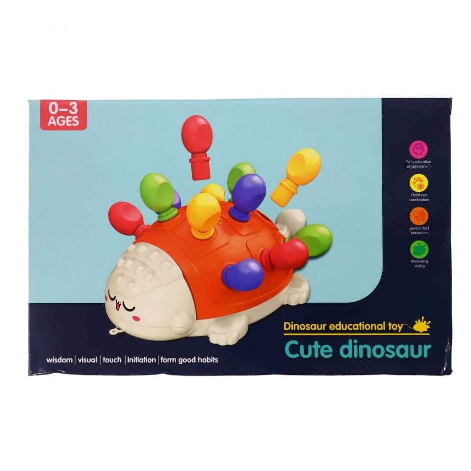 Jucarie interactiva, Dinozaurul frumusel, NO55, 0 - 3 ani, Multicolor