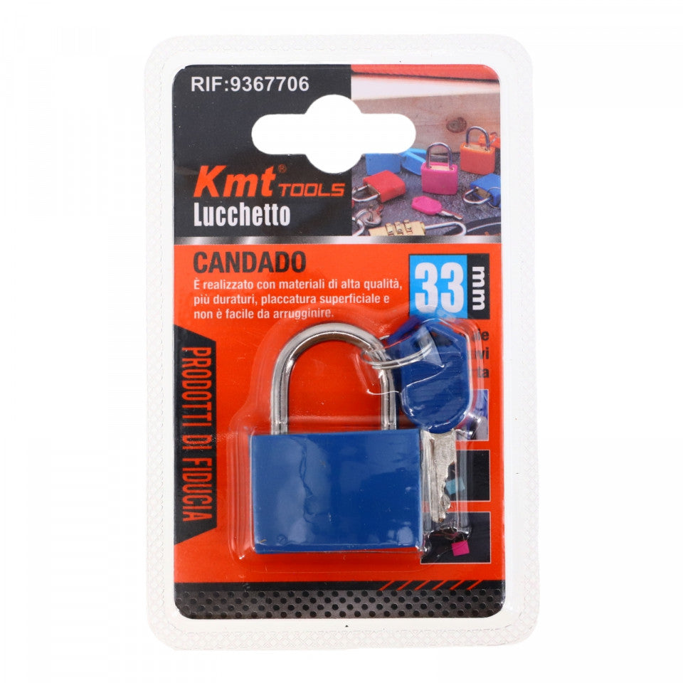 Lacat mic, NO858, 33 mm, Albastru
