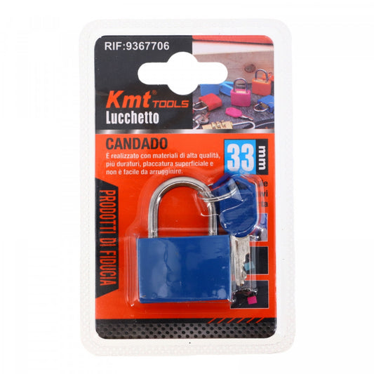 Lacat mic, NO858, 33 mm, Albastru