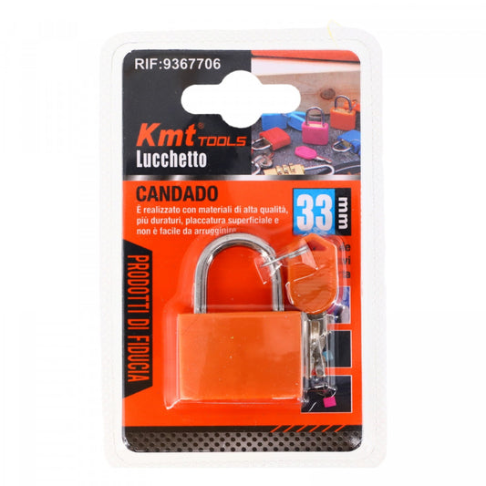 Lacat mic, NO859, 33 mm, Portocaliu