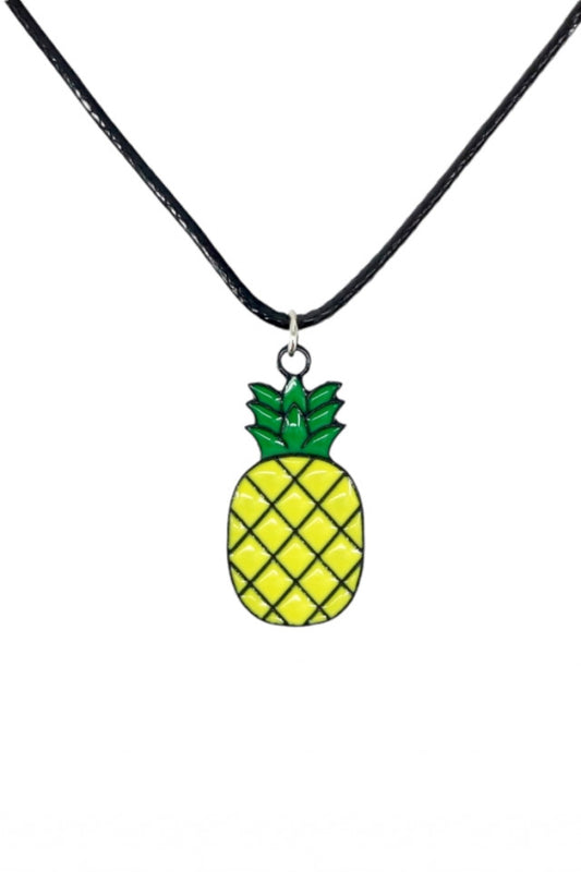 Lantisor cu pandantiv, Ananas, NO1062, 50 cm, Multicolor