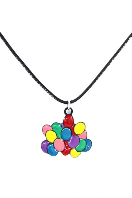Lantisor cu pandantiv, Baloane, NO1135, 50 cm, Multicolor